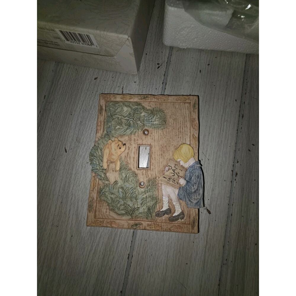 Vtg Charpente Disney Classic Winnie The Pooh Light Switch Plate Cover Nursery